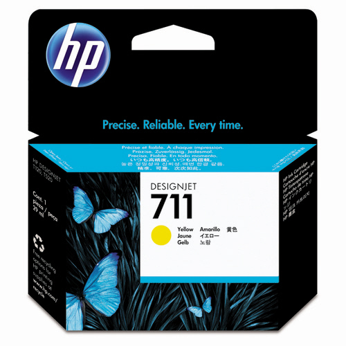HP711 ｲﾝｸｶｰﾄﾘｯｼﾞ ｲｴﾛｰ 29mL 染料系 CZ132A 1個画像