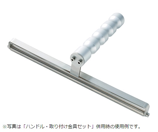 ノンワイヤーバーコーター（厚膜・高粘度塗工仕様） φ10×250mm #30 白い柄のついた、円筒形の塗工器が横向きに置かれている様子。