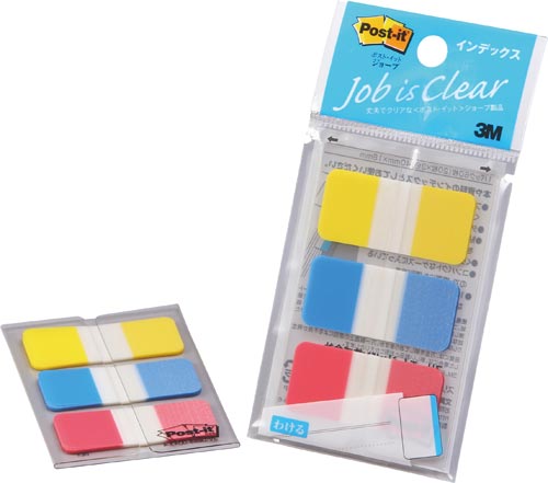 ポストイットジョーブ３色４０×１８画像