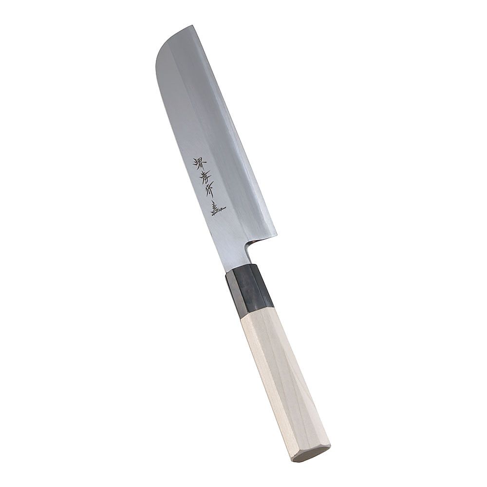 堺孝行 シェフ和庖丁 銀三鋼 鎌型薄刃 18cm