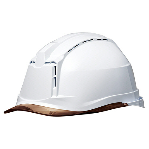 PC製ﾍﾙﾒｯﾄ(αﾗｲﾅｰ･ｸﾘｱﾊﾞｲｻﾞｰ･通気孔) SC-19 PCLV RA3 α ﾎﾜｲﾄ/ﾌﾞﾗｳﾝ 1個画像