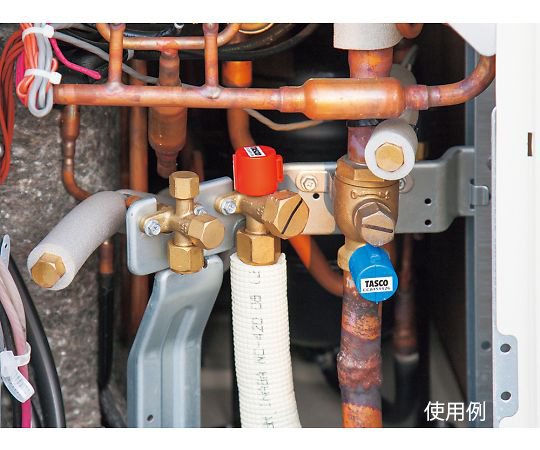 サービスポートプロテクター 透明な保護カバーがしっかりと装着された状態