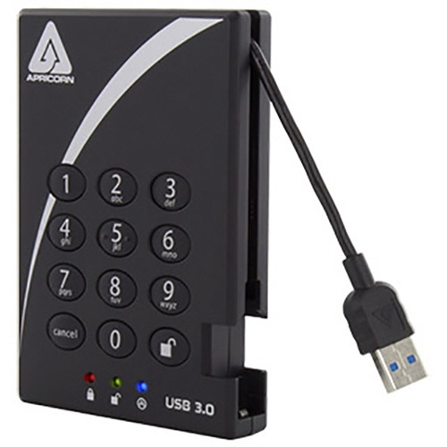 Aegis　Padlock　暗証番号対応ポータブルSSD　1TB　1台画像