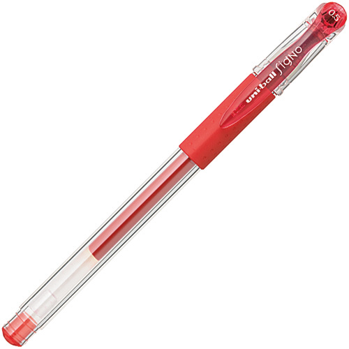 シグノ細字　０．５ｍｍ　赤　１０本画像