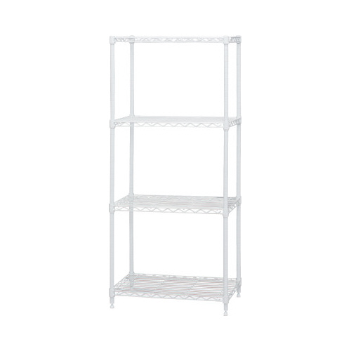 カラーメタルラック　幅５５０×高１２３０　ホワイト画像