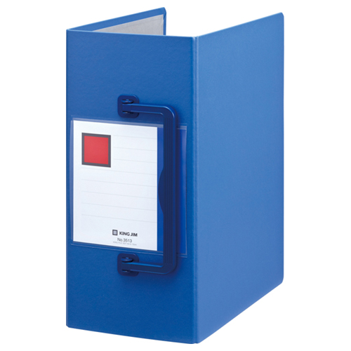 ｷﾝｸﾞﾌｧｲﾙ ｽｰﾊﾟｰﾄﾞｯﾁ(特厚) A4ﾀﾃ 1300枚収容 130mmとじ 背幅146mm 青 1冊画像