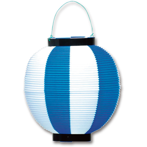 ﾎﾟﾘ提灯 青白 1ｾｯﾄ(5個)画像