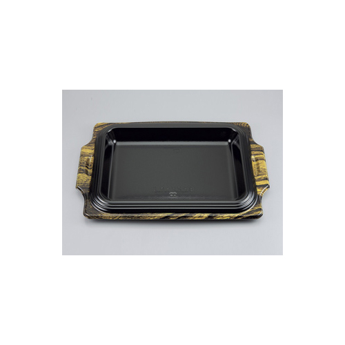 シーピー化成 弁当容器 BFステーキ3 グリル 本体 低発泡画像