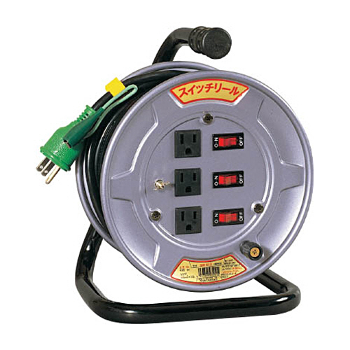 ｽｲｯﾁﾘｰﾙ(ｺｰﾄﾞ10M)(単相100V) ｱｰｽ付 1台画像