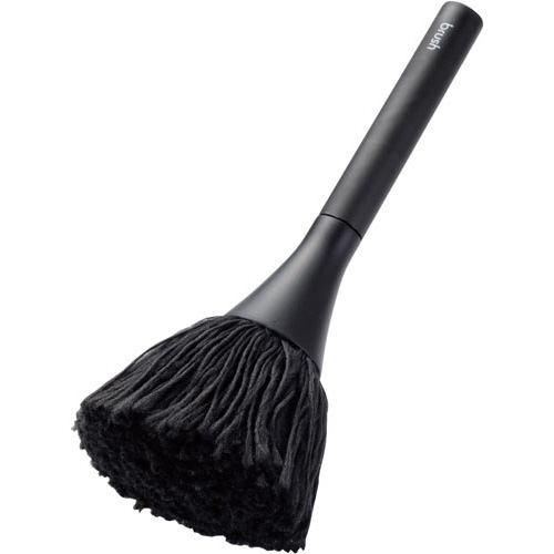 回転クリーニングブラシ　２種類の毛　除電　黒画像