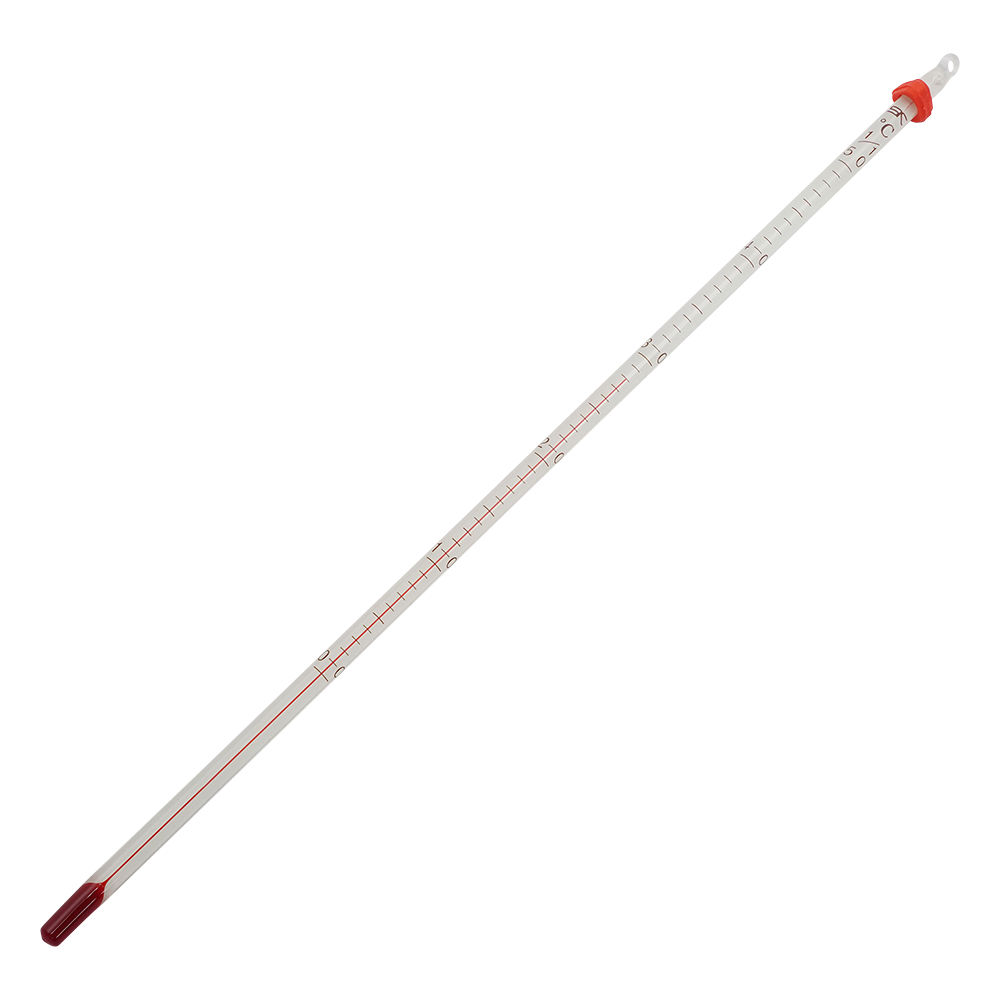 赤液棒状温度計　0～50℃