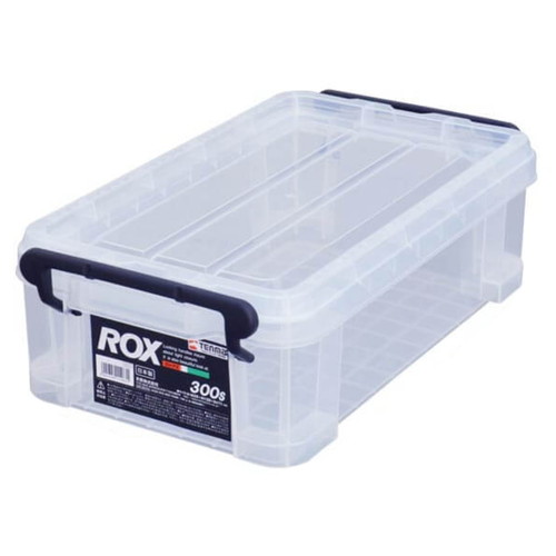 収納ボックス　幅20×奥行35×高さ11cm　ロックス　300S　フタ付き　プラスチック画像