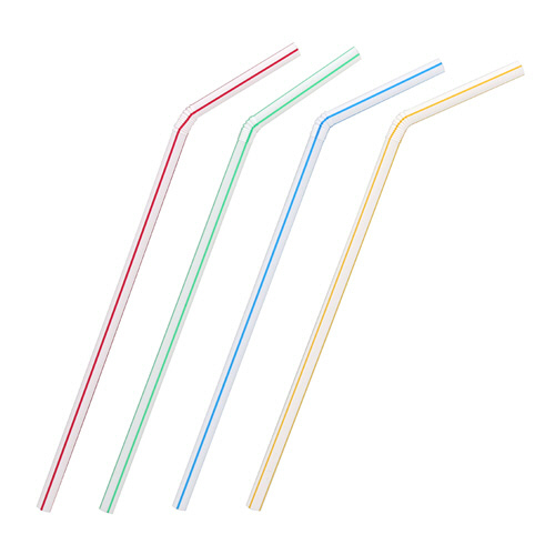 HEIKO ﾌﾚｷｼﾌﾞﾙｽﾄﾛｰ 6mm×21cm 単袋 ｽﾄﾗｲﾌﾟ 1ｾｯﾄ(6000本:200本×30ﾊﾟｯｸ)画像