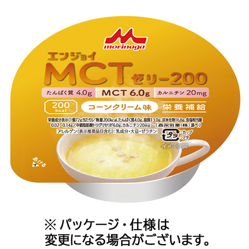 ｴﾝｼﾞｮｲMCTｾﾞﾘｰ200 ｺｰﾝｸﾘｰﾑ味 72g 1ｾｯﾄ(24ﾊﾟｯｸ)画像