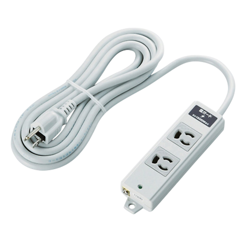 二重構造OAタップ　雷サージ　2口　3m画像