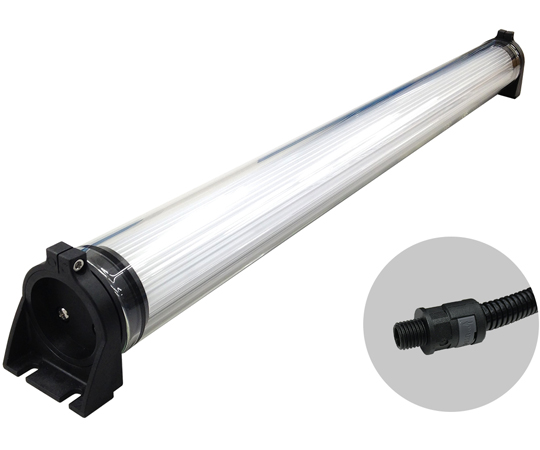 筒型防水LEDライト AC100V 3410lm 26W ケーブルカバー付画像