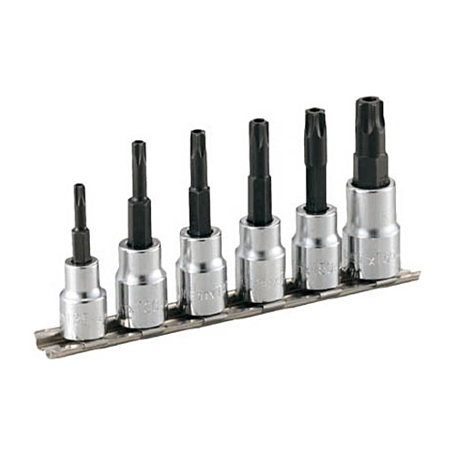 トルクスソケットセット(いじり防止タイプホルダー付)　6pcs　1セット画像