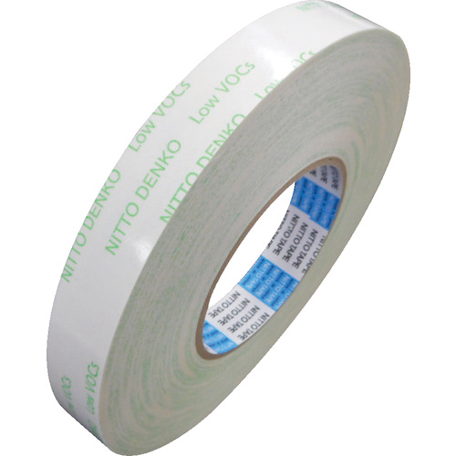 低VOC両面ﾃｰﾌﾟ(曲面接着性良好ﾀｲﾌﾟ) No.516 10mm×20m ﾎﾜｲﾄ 1巻画像