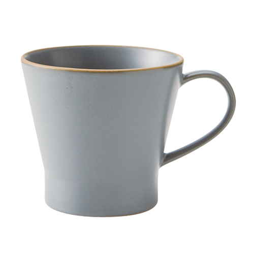 マグカップ 350ml エッジライン 陶器 食器 グレー画像