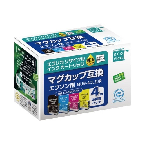 リサイクルインク　ＭＵＧ－４ＣＬ互換　４色パック画像