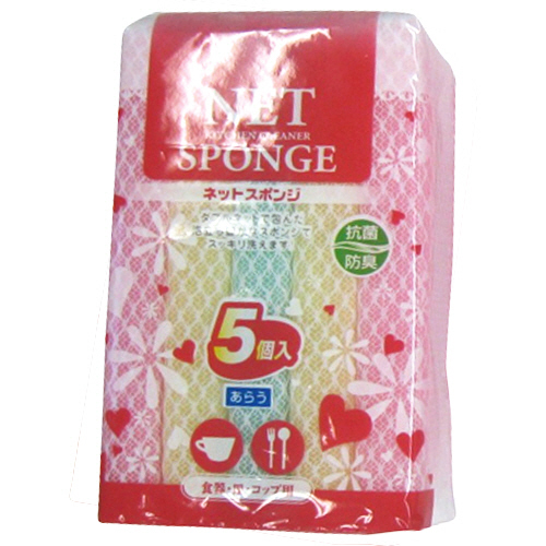 ﾈｯﾄｽﾎﾟﾝｼﾞ 1ﾊﾟｯｸ(5個)画像