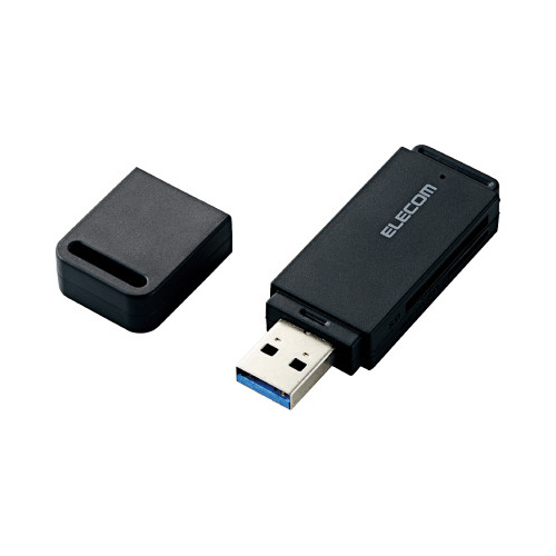 メモリリーダライタ　ＵＳＢ３．０　直挿し　ブラック画像