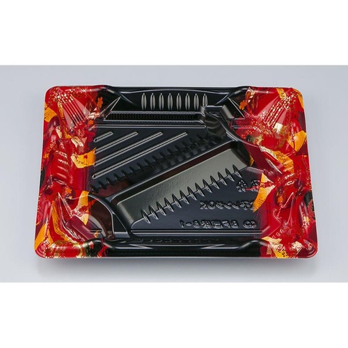 シーピー化成 弁当容器 BF恵味8-1 短冊赤 本体(N)画像