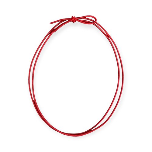 ラッピング用品 細ゴム2重片花結び 赤R 58cm CURORI画像