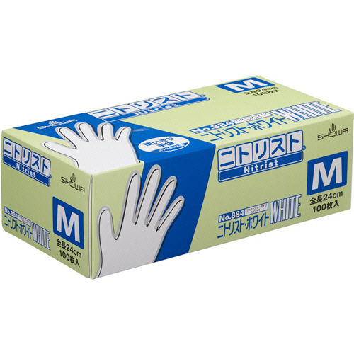 No.884 ﾆﾄﾘｽﾄ･ﾎﾜｲﾄ ﾊﾟｳﾀﾞｰﾌﾘｰ M ﾎﾜｲﾄ 1ｾｯﾄ(2000枚:100枚×20箱)画像