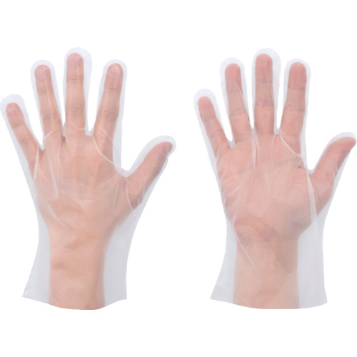 ＳＨＯＷＡ　ポリエチレン使い捨て手袋　ナイスハンドきれいな手つかいきりグローブ　内エンボス２０枚入　Ｍサイズ画像