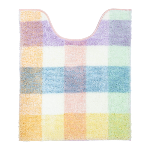 トイレマット パレット 約70×58cm ロングトイレマット ピンク画像