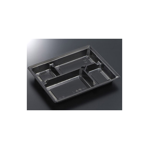 中央化学 弁当容器 HS 古今 L-4 黒ME 本体画像