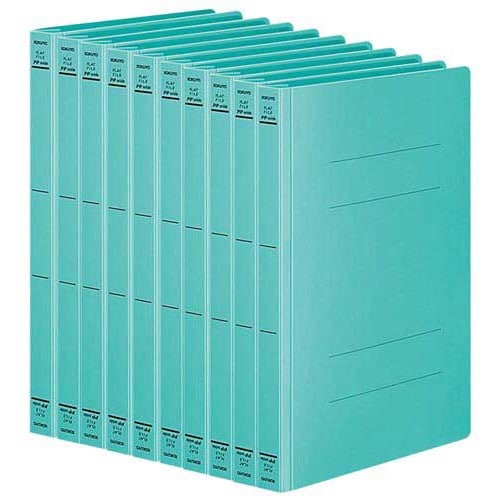 フラットファイル＜ＰＰワイド＞　Ａ４縦　緑　１０冊画像