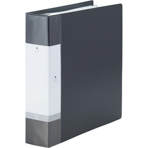 クリヤーブック交換式　Ａ４背幅６５ｍｍ黒　１２冊画像