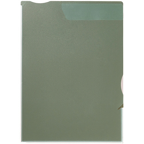 ｶﾗｰｾﾚｸｼｮﾝ ｽｰﾊﾟｰﾊｰﾄﾞﾎﾙﾀﾞｰ(ﾏﾁ付) A4ﾀﾃ 緑 1ｾｯﾄ(5枚)画像