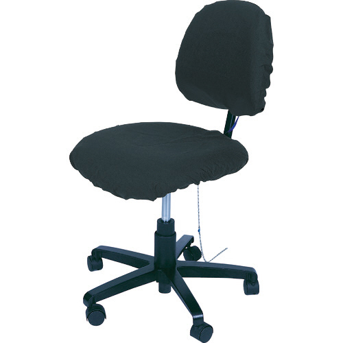 静電気導電性 ｸﾘｰﾝﾙｰﾑ 椅子ｶﾊﾞｰ ﾌﾞﾗｯｸ 1個