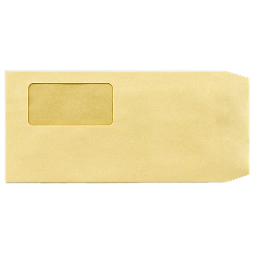 窓明No.1 封筒 ｸﾗﾌﾄ 長3 〒枠なし ｾﾝﾀｰ貼 ｱﾄﾞﾍﾔ 1ｹｰｽ(1000枚)画像