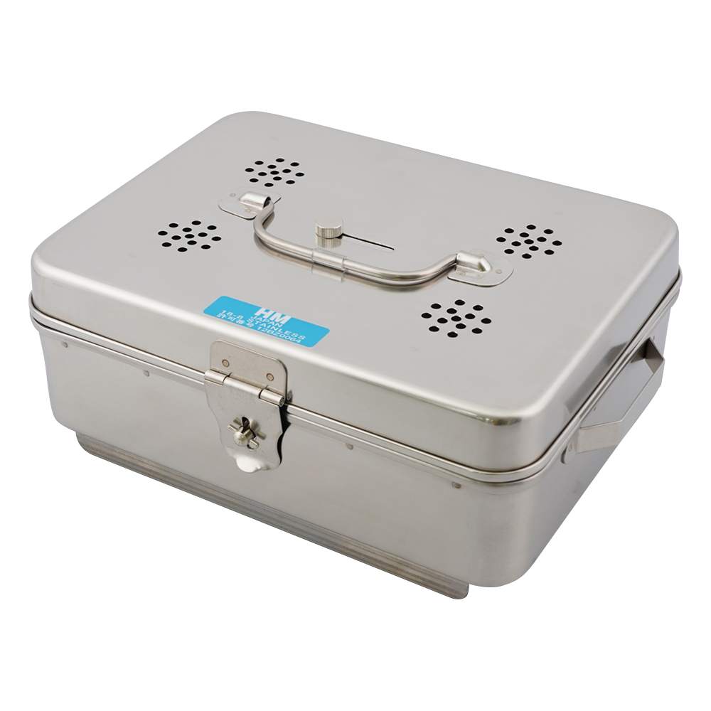 卓上オートクレーブ用角カスト(フタ・底開閉式) 240×180×85mm画像