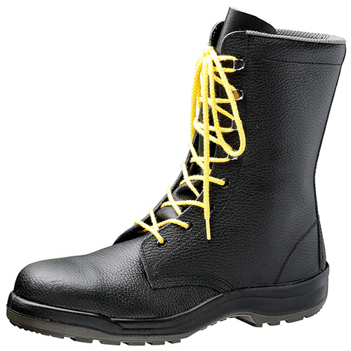 JIS規格 ﾜｲﾄﾞ樹脂先芯 耐滑安全靴 長編上 CJ030 静電 ﾌﾞﾗｯｸ 24.5cm 1足画像