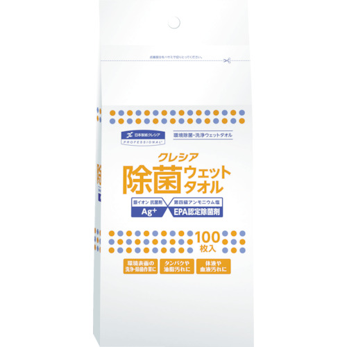 クレシア　除菌　ウェットタオル　詰め替え用　１００枚