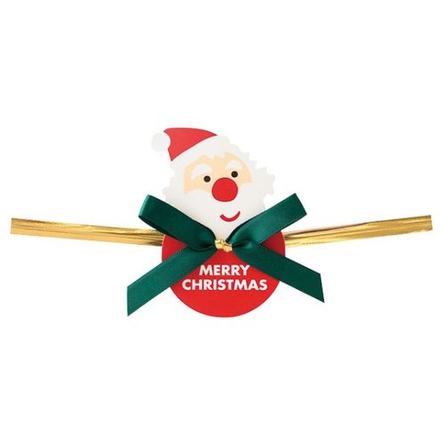 クリスマスオールドサンタ ワイヤータイ-1(10個) ヘッズ画像