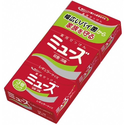 ﾐｭｰｽﾞ 薬用石鹸 95g/個 1ﾊﾟｯｸ(3個)画像