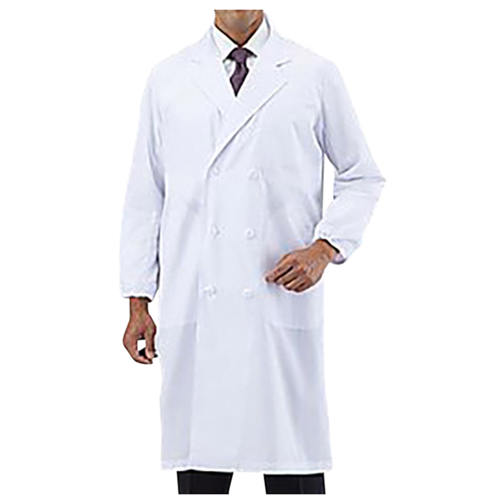アズラボ白衣　ダブル(男性用)　S画像