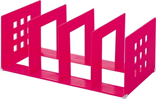 仕切りラック　２Ｌ　３９０幅　赤画像