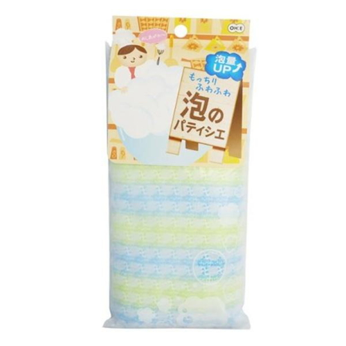 ボディタオル 泡のパティシエ ボディタオル 約20×90cm もっちり ふわふわ ブルー画像