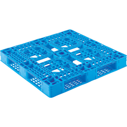 プラスチックパレット　D4-1111-8　青　1枚画像