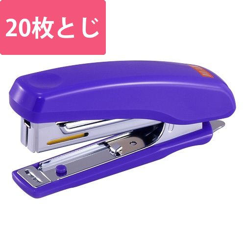 高機能コンパクトホッチキス　20枚とじ　ブルー　1個画像