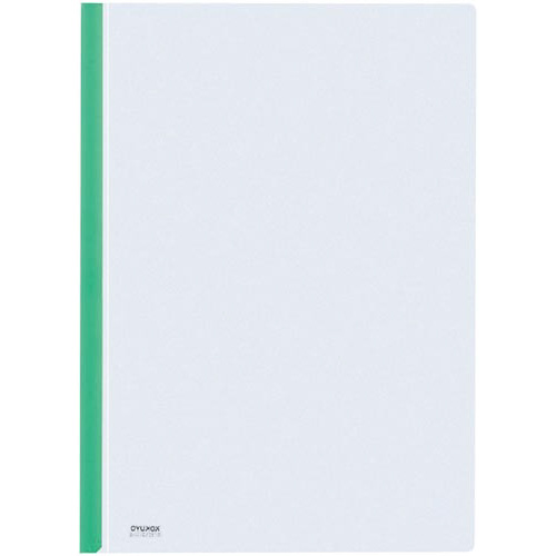 レールクリヤーホルダー　Ａ４　レール色緑×５冊画像