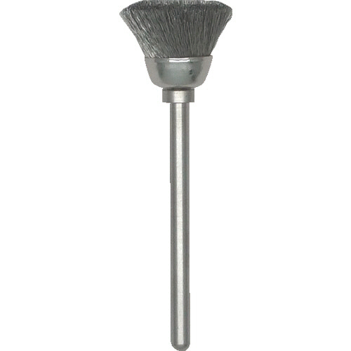 ｶｯﾌﾟ型ﾌﾞﾗｼ ｽﾃﾝﾚｽ 線0.08×外径Φ13×軸Φ3mm 1本画像