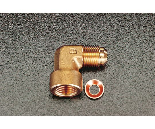 F1/4"xF1/4"　フレアーエルボ(銅パッキン付)画像